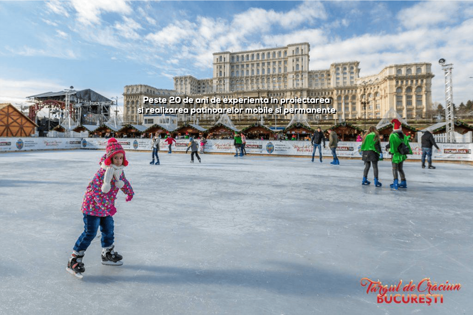 Patinoar mobil București - Târgul de Crăciun